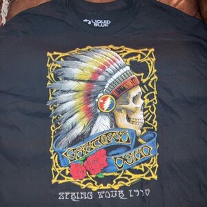 Liquid Blue Black Graphic T-Shirt